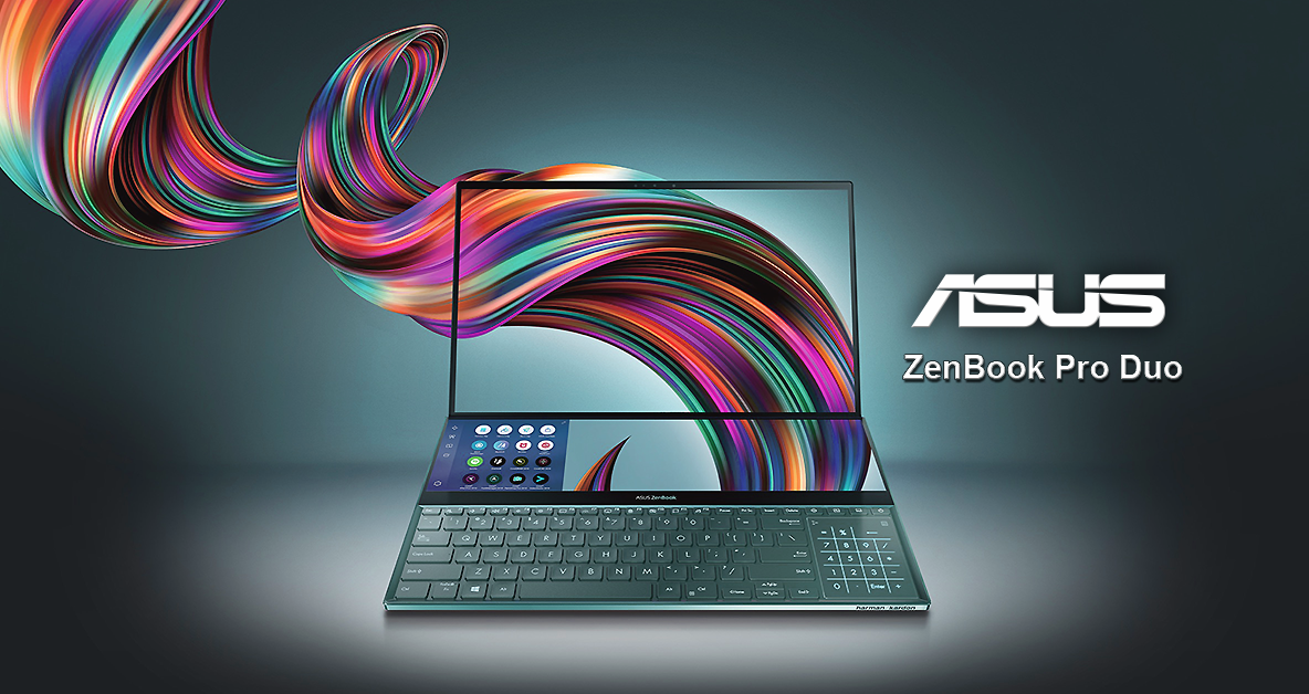 ASUS lanseaza ZenBook Pro Duo, laptopul cu doua ecrane